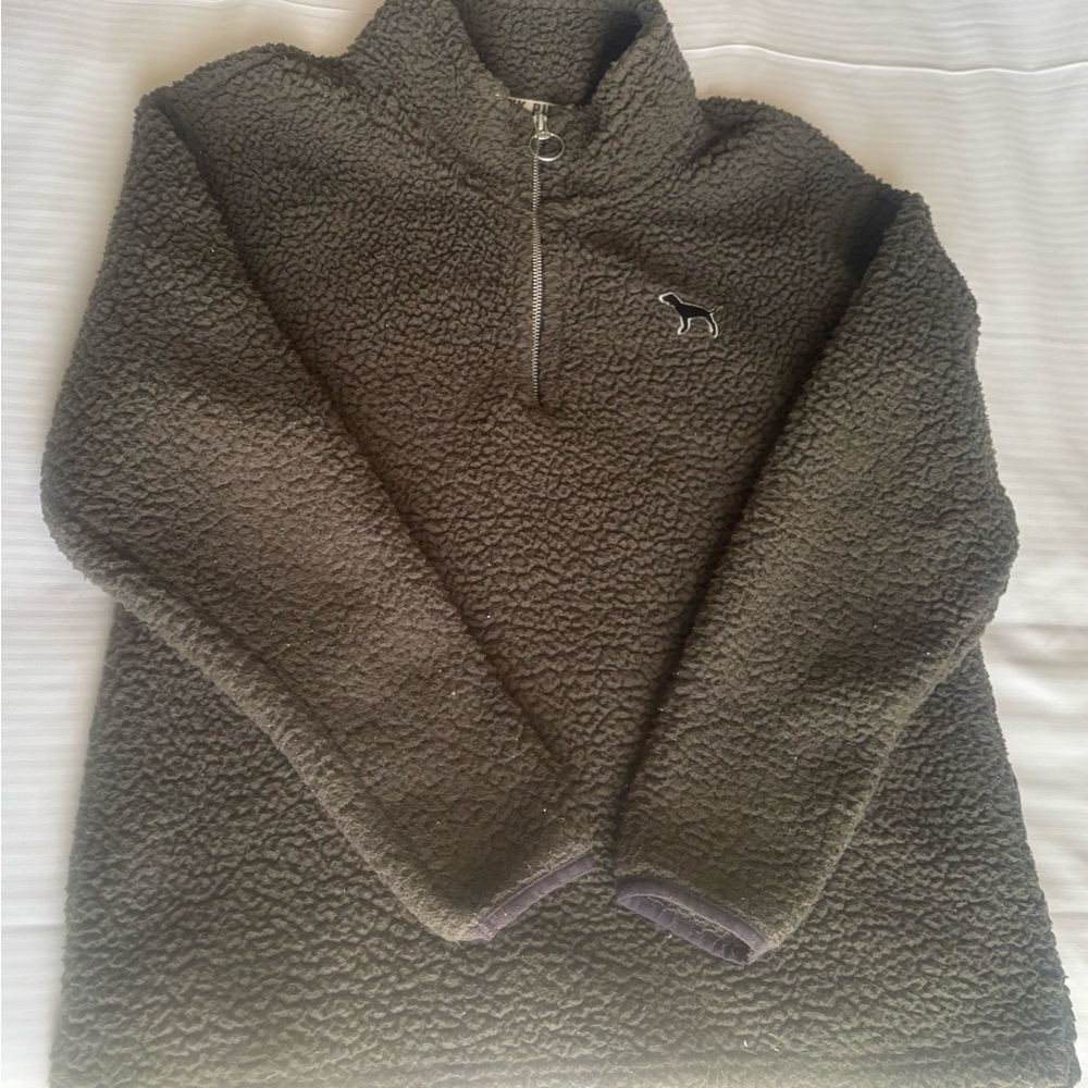 Victoria's Secret Gray Sherpa Pullover